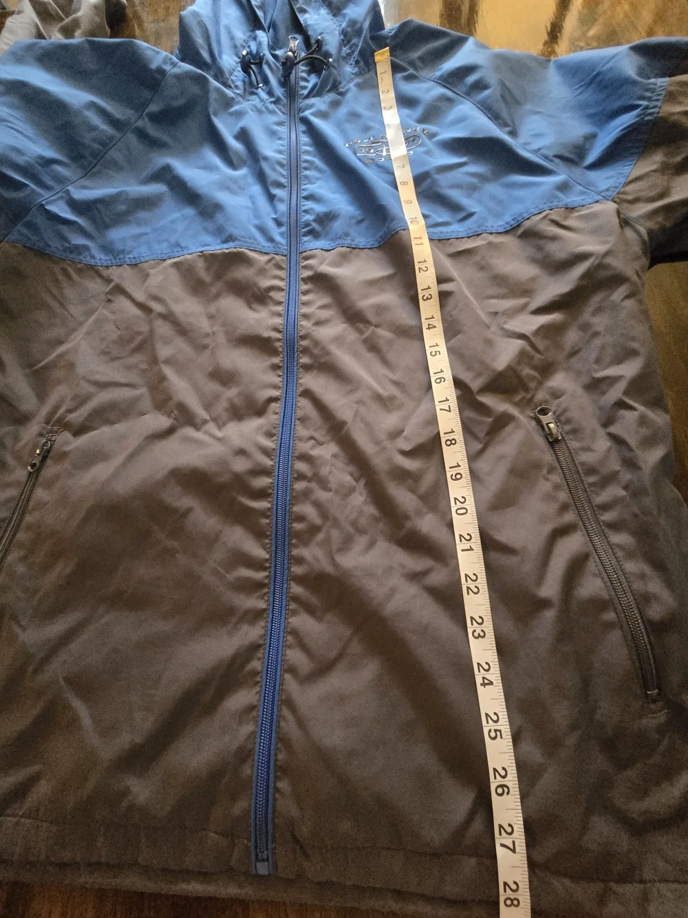 Disney Parks Authentic L  Blue/gray Jacket with Gold Walt Disney World Emblem